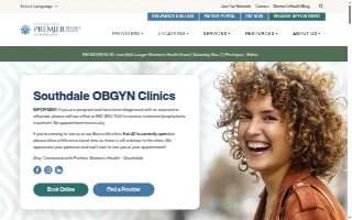 Southdale ObGyn - Premier Women's Health of Minnesota website