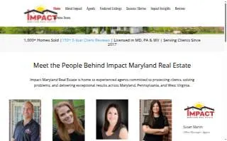 IMPACT Maryland Real Estate website