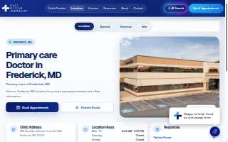 First Medical Associates of Frederick website