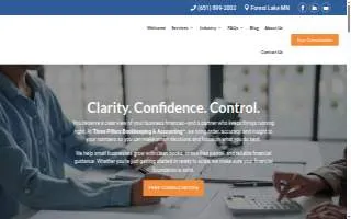 Three Pillars Bookkeeping & Accounting website