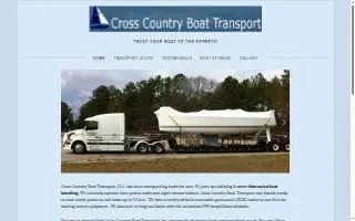 Cross Country Boat Transport, LLC website