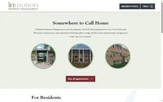 InMotion Property Management website