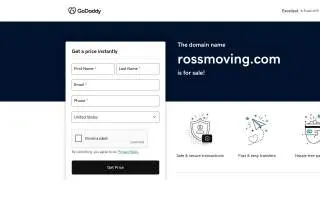 Ross Moving of Hopkins website