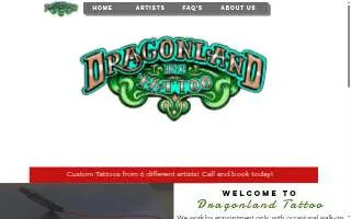 Dragonland Tattoo website