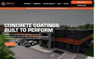 Penntek Industrial Coatings website