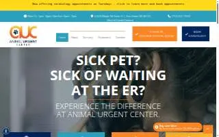 Animal Urgent Center website