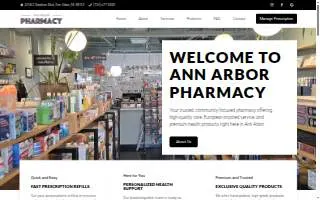 Ann Arbor Pharmacy website