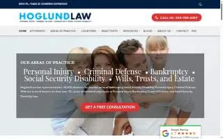 Hoglund Law of Rochester website