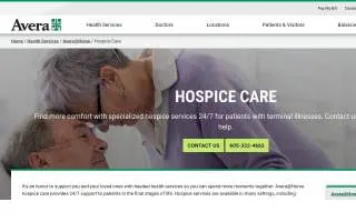 Avera@Home Hospice — Marshall website