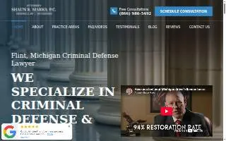 Attorney Shaun R. Marks of Flint website