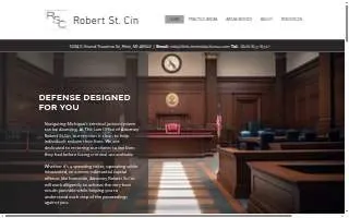 Attorney Robert St.Cin, PLLC of Flint website