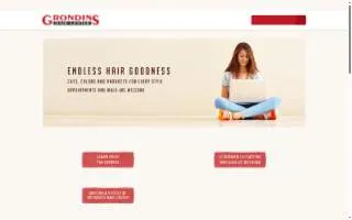 Grondin's Hair Center website