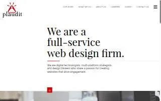 Plaudit Design of New Brighton website