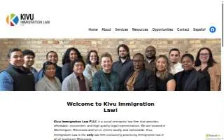 Kivu Immigration Law PLLC of North Mankato website