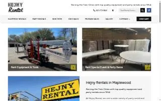 Hejny Rentals, Inc. of North St. Paul website