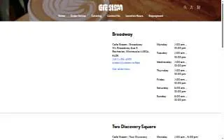 Cafe Steam at Two Discovery Square website