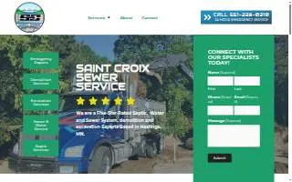 Saint Croix Sewer Service, Inc. of Red Wing website