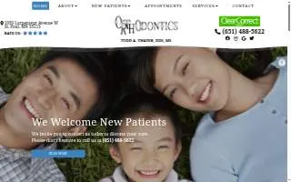 Thayer Orthodontics of Roseville website