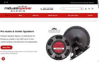 Midwest Speaker Repair website