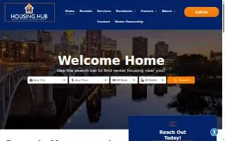 Housing Hub | Property Management & Real Estate Investment Services website