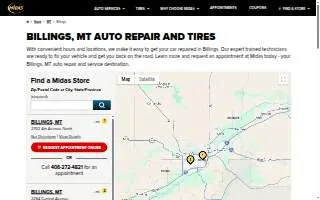 Midas of Billings website