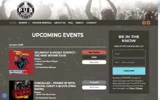 The Pub Station website