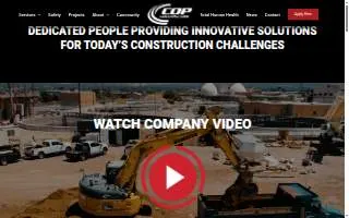 COP Construction website