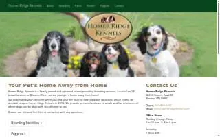 Homer Ridge Kennels website