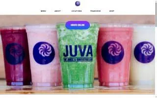 Juva Juice Jackson website
