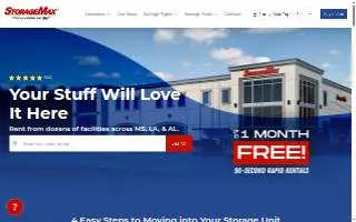 StorageMax Byram website