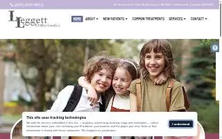 Leggett Orthodontics, PLLC website