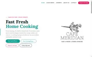 Cafe Meridian & Catering Company website