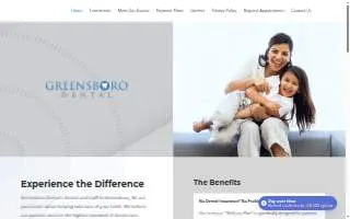 Greensboro Dental website