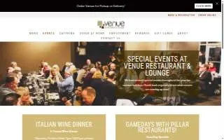 Venue Catering & Events website