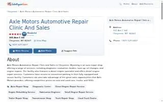 Axle Logistics website