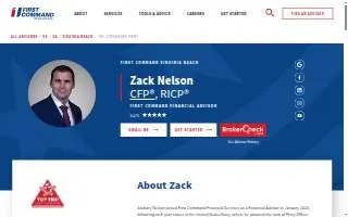 First Command Financial Advisor - Zack Nelson, RICP® website
