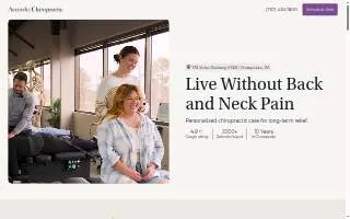 Accordo Chiropractic website