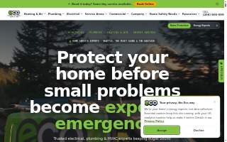 Eco Electric, Plumbing, Heating and Air website