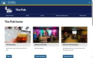 The Pub - UAF of Fairbanks website