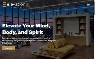 Elevation Fitness of Montgomery website