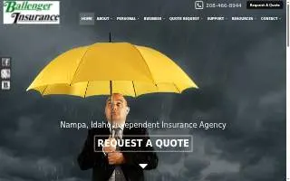 Ballenger Insurance website