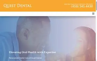 Quest Dental of Baltimore website
