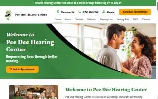Pee Dee Hearing Center website