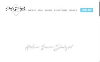 Chef's Delights Catering of Miami website