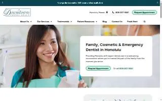 A Downtown Dental Group of Honolulu website