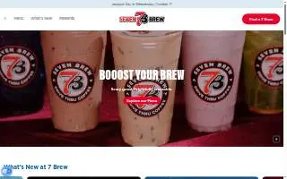 7 Brew Coffee of Des Moines website