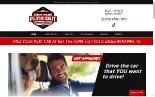 Get The Funk Out Auto Sales website