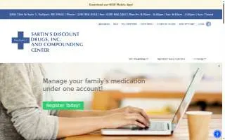 Sartin's Discount Drugs website