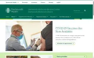 Dartmouth Hitchcock Clinics Manchester website
