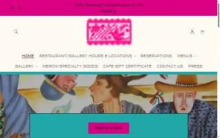 Cafe Pasqual's website